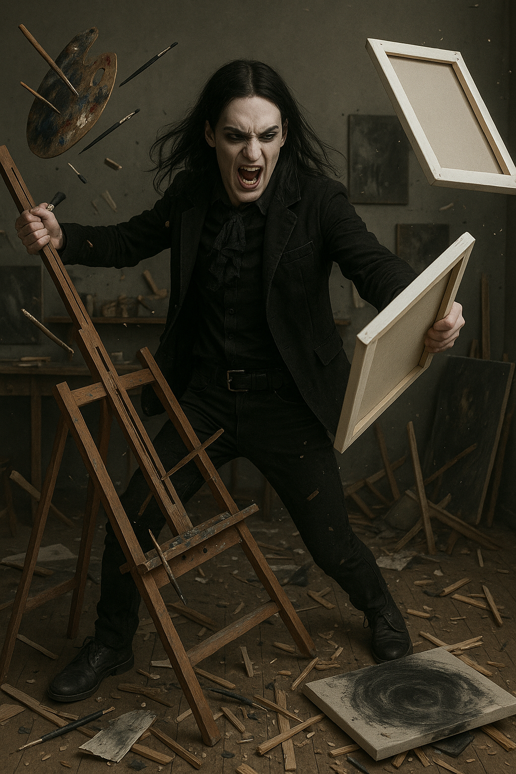 Adam destruyendo taller | presente | capitulo_10